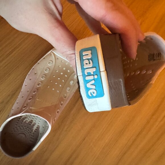 Native Shoes Jefferson Clog (Little Kid) - Chameleon Flax Marble - Size 2 - Picture 5 of 8